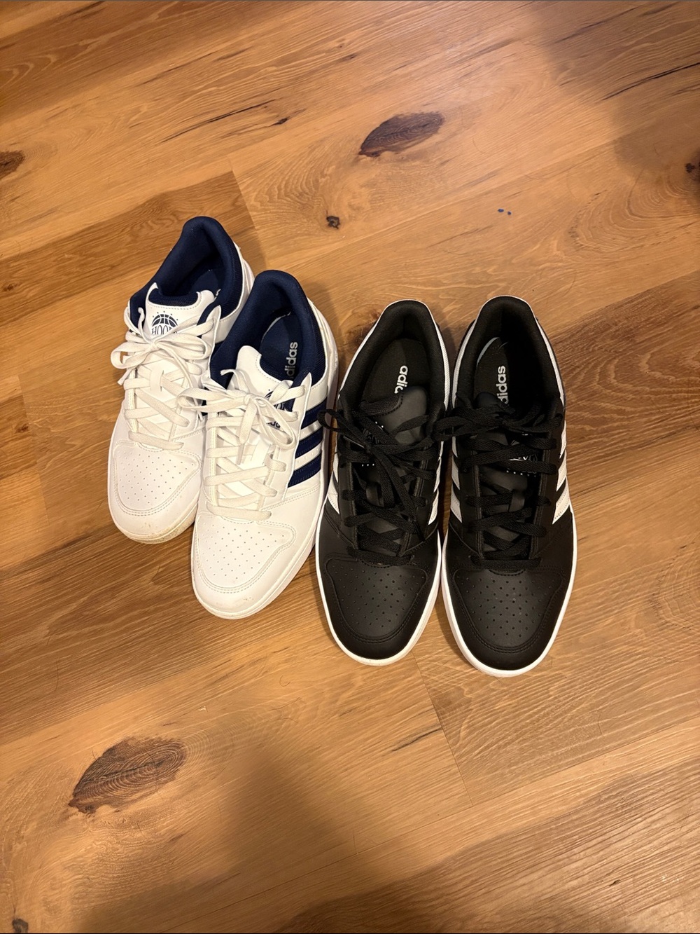 adidas Men's Low-Top Sneakers - White/Navy and Black/White
